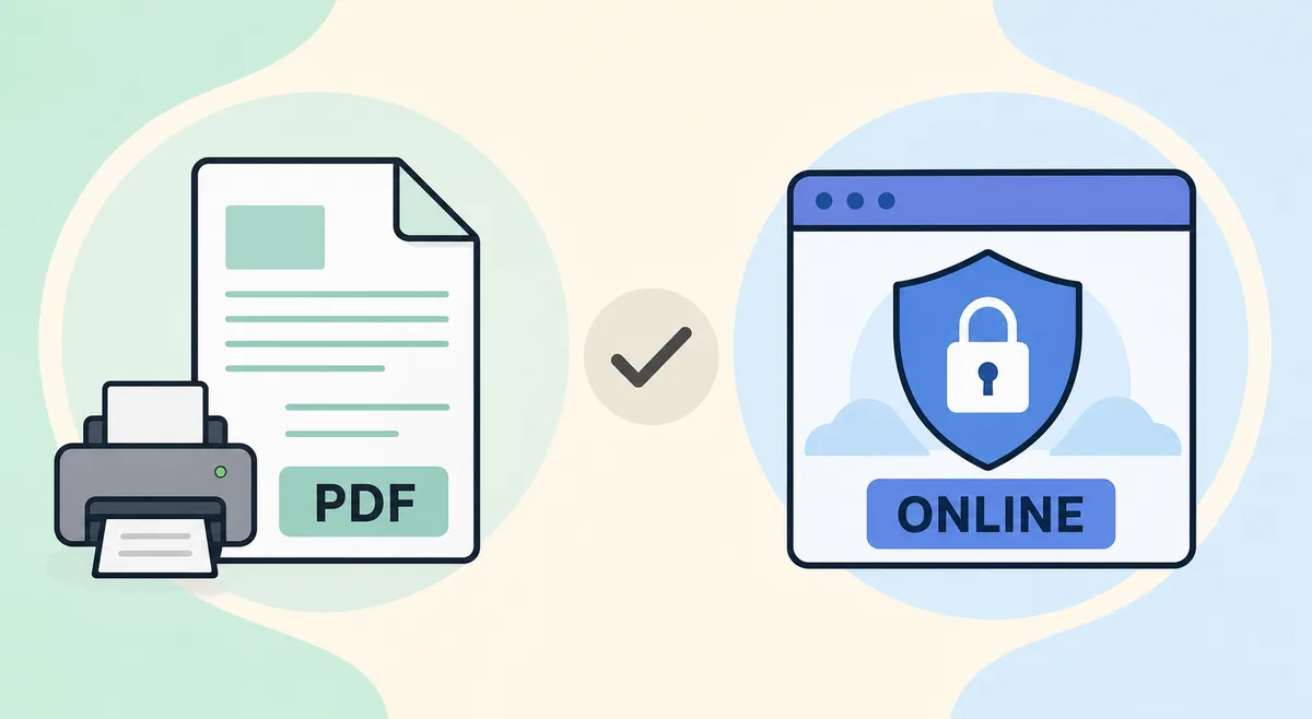Editorial comparison of a printable PDF route and a secure official online route for Andhra Pradesh SIR